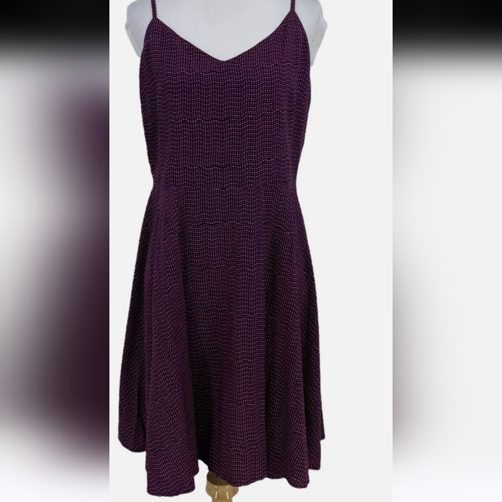 GAP, Women's XS, Skater Dress, Pold Dots, Adjustable Straps, Swing, Heart Shape